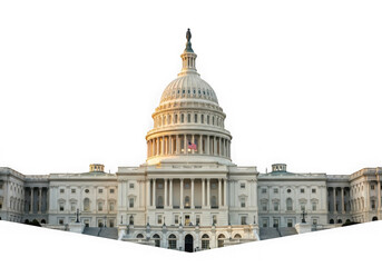 United states capitol building washington dc isolated on transparent background