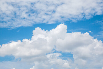 beautiful blue sky with clouds background