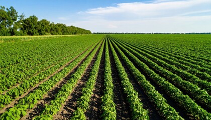 Agricultural field, aerial view