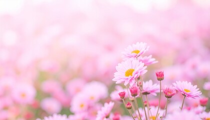 pink cosmos flowers in spring