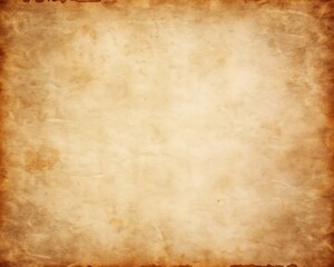 Obraz premium Aged parchment paper texture background with distressed edges and subtle brown stains