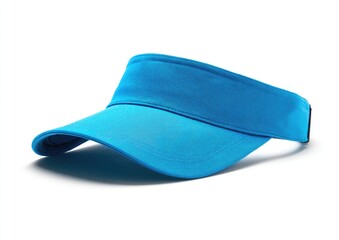 Bright blue visor cap