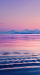 Obraz premium Pastel sunset over still water