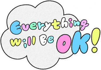 Everything will be OK 손글씨 스티커