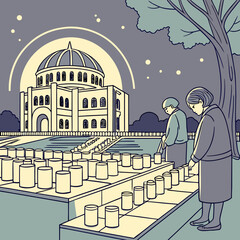 man and woman in the city