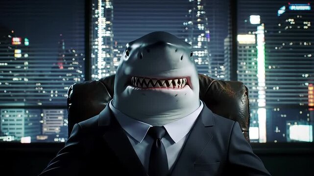 Shark in a Suit Corporate Predator in the City