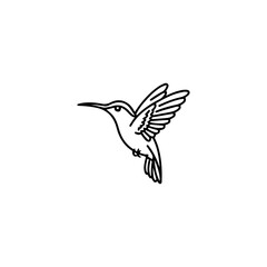 Obraz premium Bird logo , bird, vector, flying, illustration, animal, nature, hummingbird, wing, birds, silhouette, art, cartoon, wildlife, fly, feather, dove, flight, symbol, beak, design, wild, sky, flower, wings