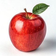 red apple isolated on white