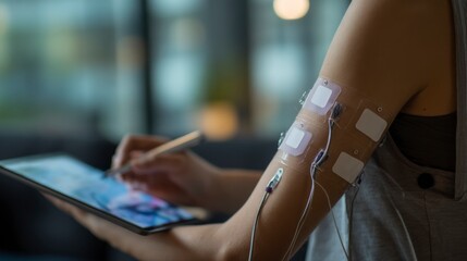 Clinical Trial Participant Monitoring Vital Signs with Technology