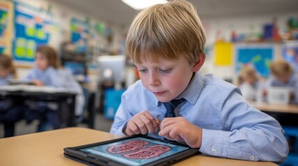 Engaging Child Using Interactive Learning Tool in Classroom Setting