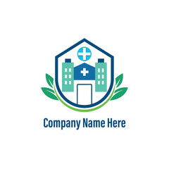 hospital logo design vector 