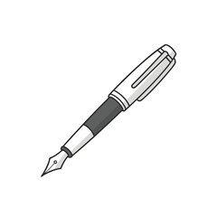 Fototapeta premium Pen icon vector, Adobe Illustrator Artwork