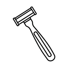 razor shaver outline vector icon on white background 