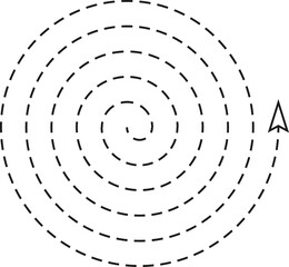 Spiral arrow