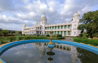 A Magnificent Lalith mahal summer palace, colonial, old, architecture, heritage, British era, landmark, attraction, historic, famous travel
destination in Mysore, India.