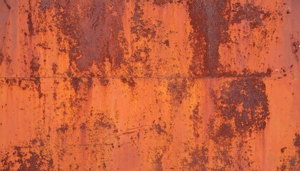 Rusty Orange Metal Surface Texture