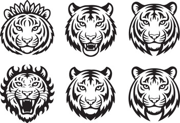 Obraz premium Cute cartoon forest and jungle animals collection