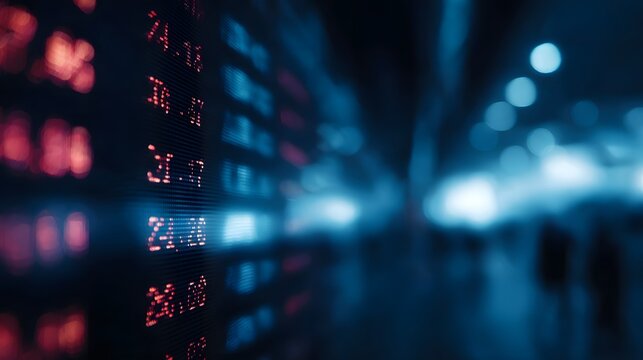 Digital screen displaying market analysis data for the global aviation industry