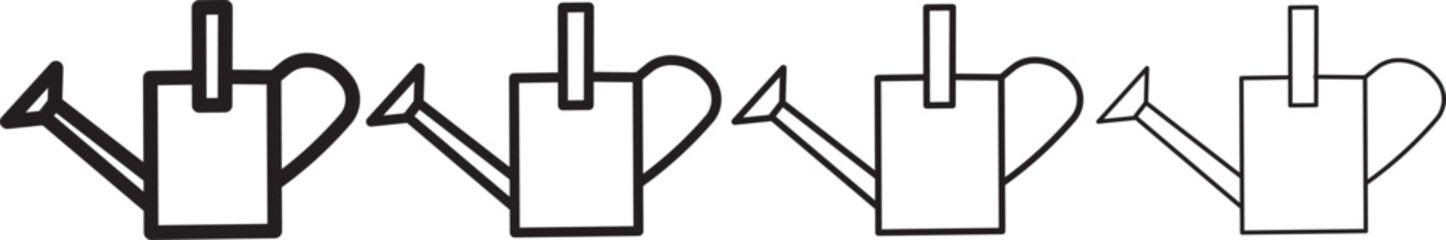 Pouring icon thin flat outline style.Watering Can icon