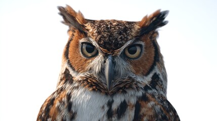 Obraz premium Close-up of an owl's face (1)