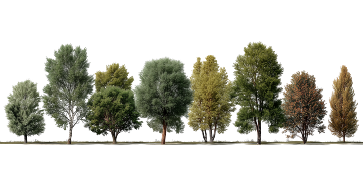 Transparent a photorealistic forest