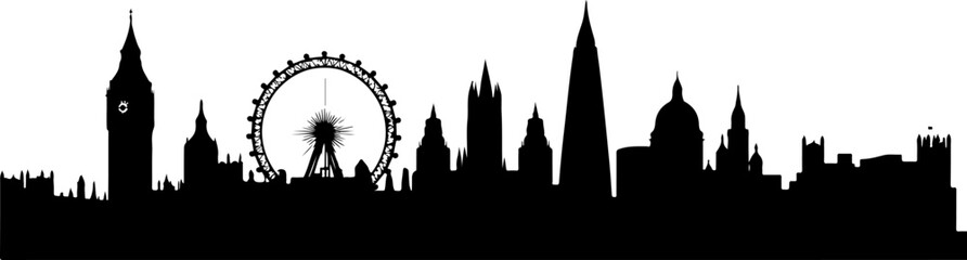 Fototapeta premium City Skyline, Urban Silhouette, Cityscape Art, Bundle