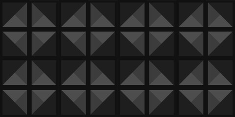 Abstract simple geometric vector seamless pattern with black color