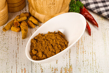 Indian cuisine - curry powder for culinary