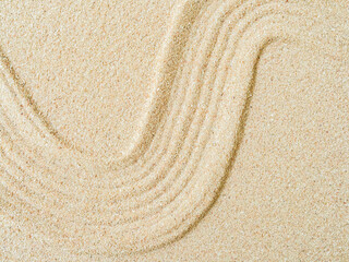 Zen garden sand background japanese balance Meditation relax buddhism spirituality, pattern line wave mandala mockup spa vacation yoga lifestyle natural desert summer, texture desert, aroma therapy.