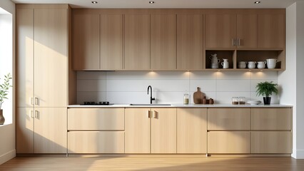 Contemporary Interior of a Functional Modern Kitchen