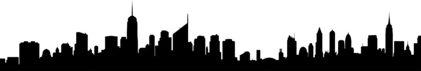 City Skyline, Urban Silhouette, Cityscape Art, 