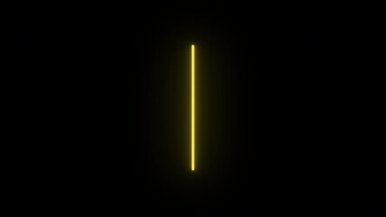 Neon lightning sign animation, uniform vertical rotation. Glowing neon 3D lightning icon, looped spin animation. Electric energy, electricity charge, thunderbolt. Yellow, green, orange colors - Powered by Adobe