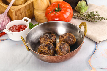 Baked potato barbecue with skin