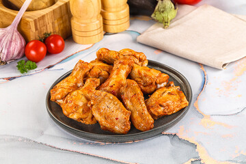 Grilled spicy chili chicken wings