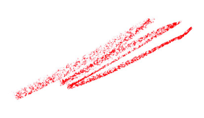 Red pencil hand writing rhythm set on transparent background