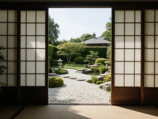 Japanese inspired garden in Somerset
