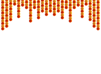 Marigold festive entrance gate toran design hanging element