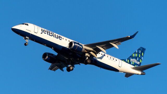 JetBlue Airplane in Flight