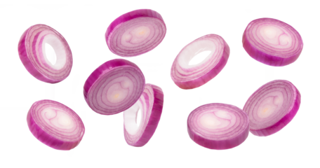 red onion ring isolated
