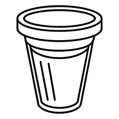 Lab Test Cup Outline Design