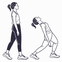 Illustration of a stethoscope and clipboard with grid background isolated on white background