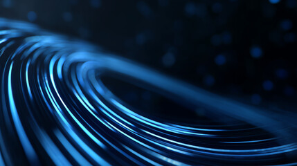 Abstract blue light waves creating a sense of movement and flow, perfect for technology and innovation themes.