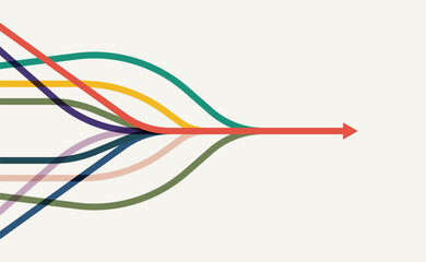 Abstract arrow direction. Technology background