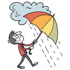 girl with umbrella
