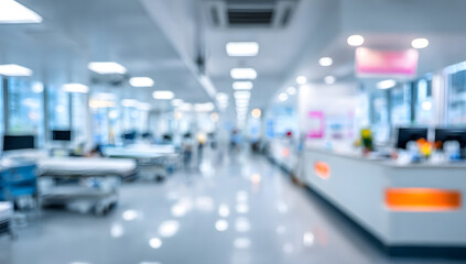 Abstract blurred hospital for children or pediatric health center for background medical blurred background, Creative Banner