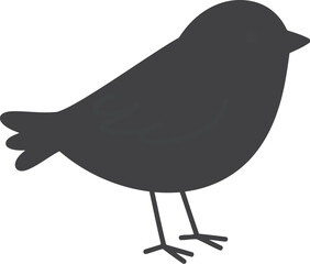 Simple bird silhouette icon