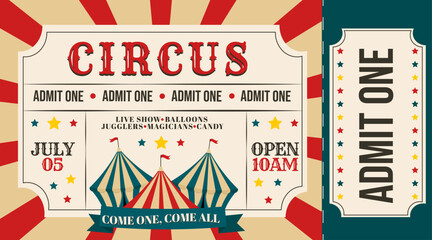 circus ticket © evalinavectors