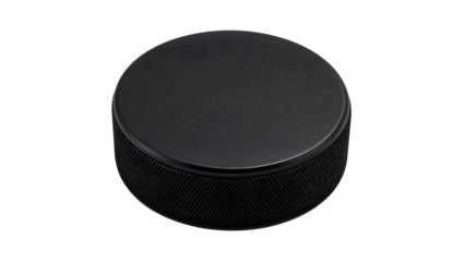 Minimalist black smart speaker device on the transparent background, modern wireless audio technology, compact portable design for home automation and music streaming