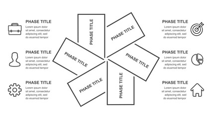 Unique Infographics Circular Diagrams and Triangle Charts
