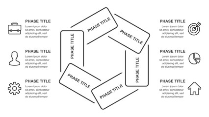 Unique Infographics Circular Diagrams and Triangle Charts